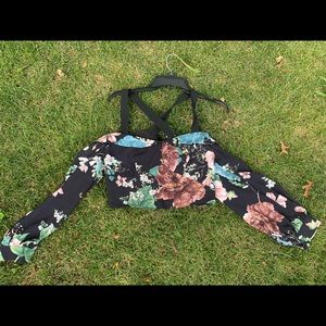 Floral Crop Blouse
